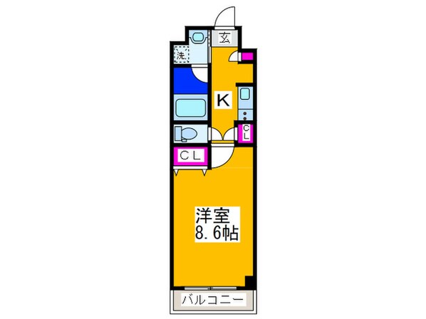 エグゼ大阪城東(601)の物件間取画像